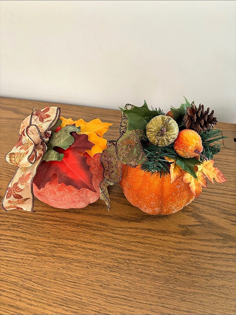 Glitter Pumpkin Holiday Decor